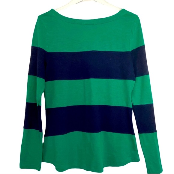 BANANA REPUBLIC Green n Blue Top Size Medium - Picture 3 of 6